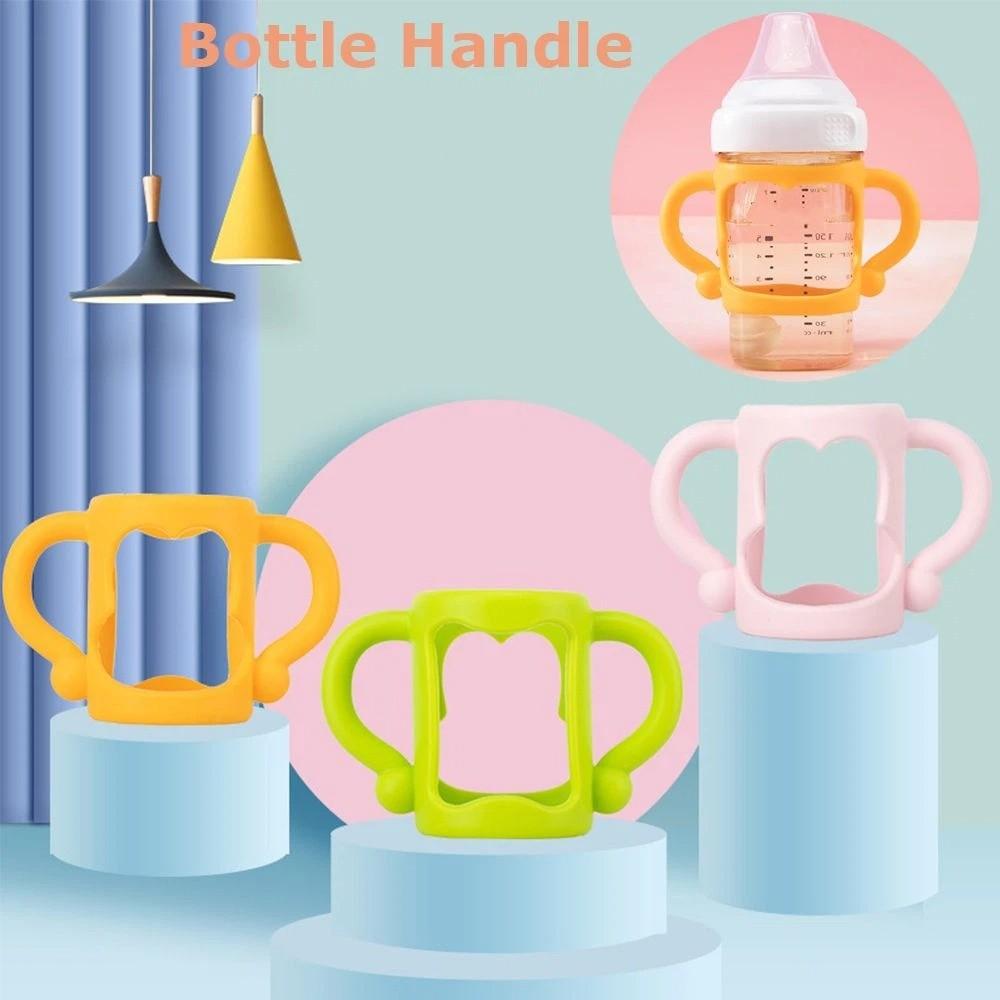Resistant Silicone Feeding Bottles Accessories Wide Mouth Grip Baby Bottle Handles Universal Handle