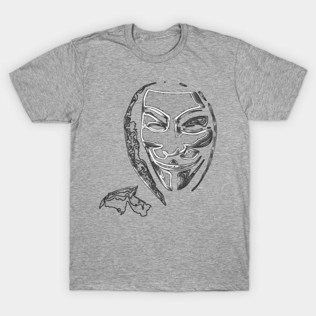 Unisex Fashion TShirt Anonymous Vendetta Print TShirt Plus Size XS-6XL T-Shirt 100%Cotton Tops O Neck Short Sleeve Tees
