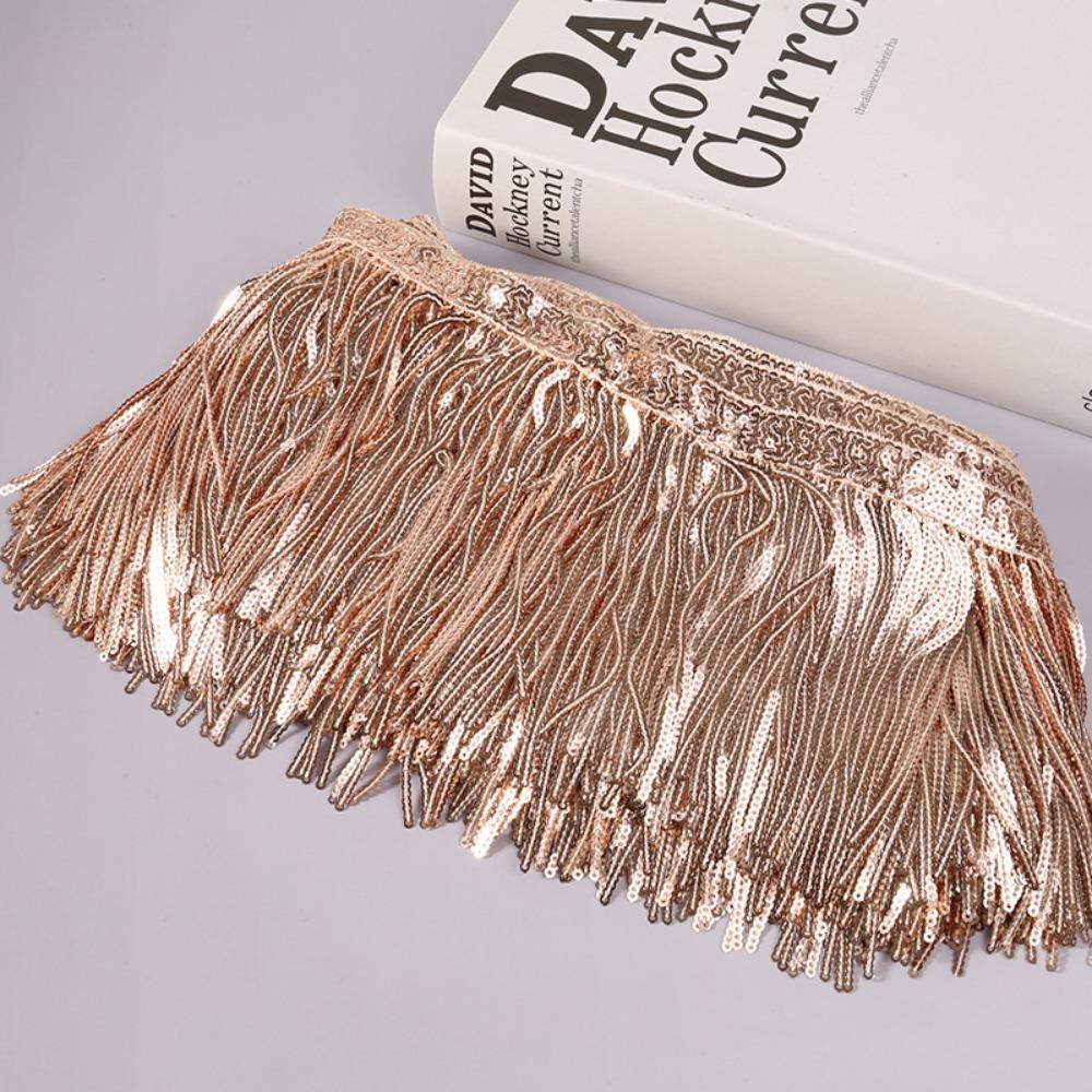 Decorațiune Costume 15cm 10 Yarzi Ciucuri cu Paiete Bling DIY Franjuri Trim Cusut Ciucure Stil Boho Dantelă Rochie Decor Pantofi