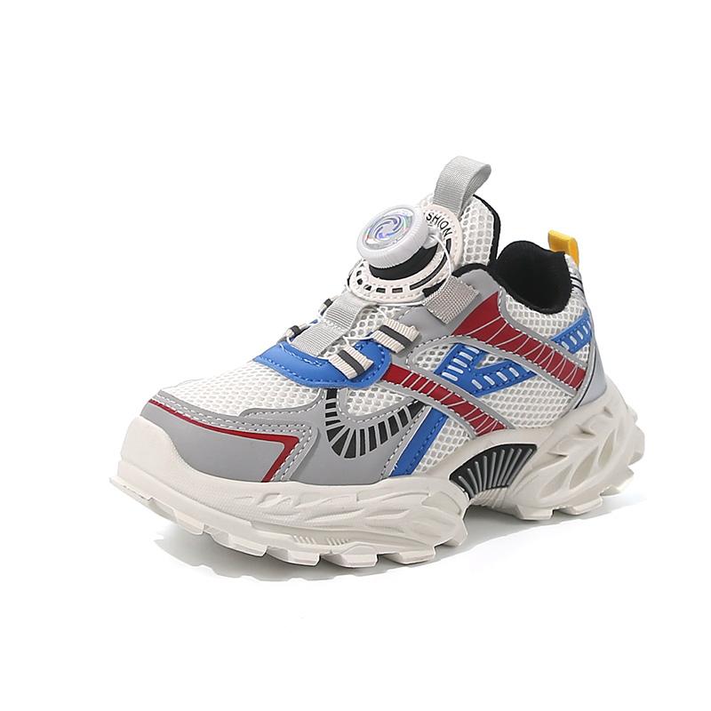 

Boys shoes new Spring and Autumn breathable, fashionable, casual sports basketball shoes, teenagers spring running shoes 26 бежевый