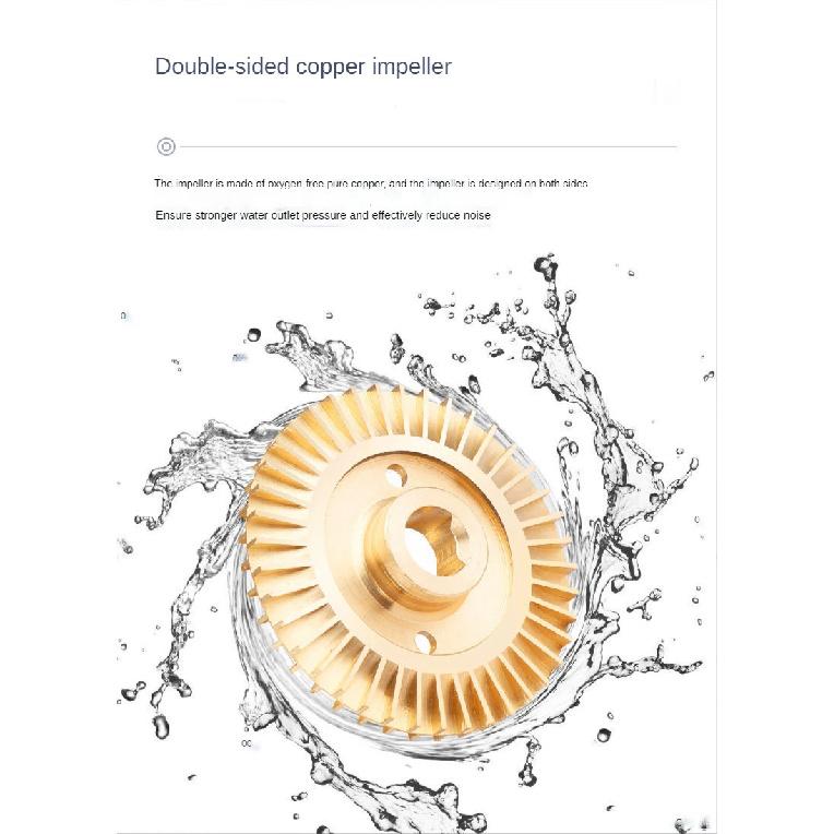 AISITIN Bomba Booster Bomba de Agua sin Escobillas 16m 24v IP56 Pome Controlador de Presión Automático Hogar Aumento Calentador de Agua