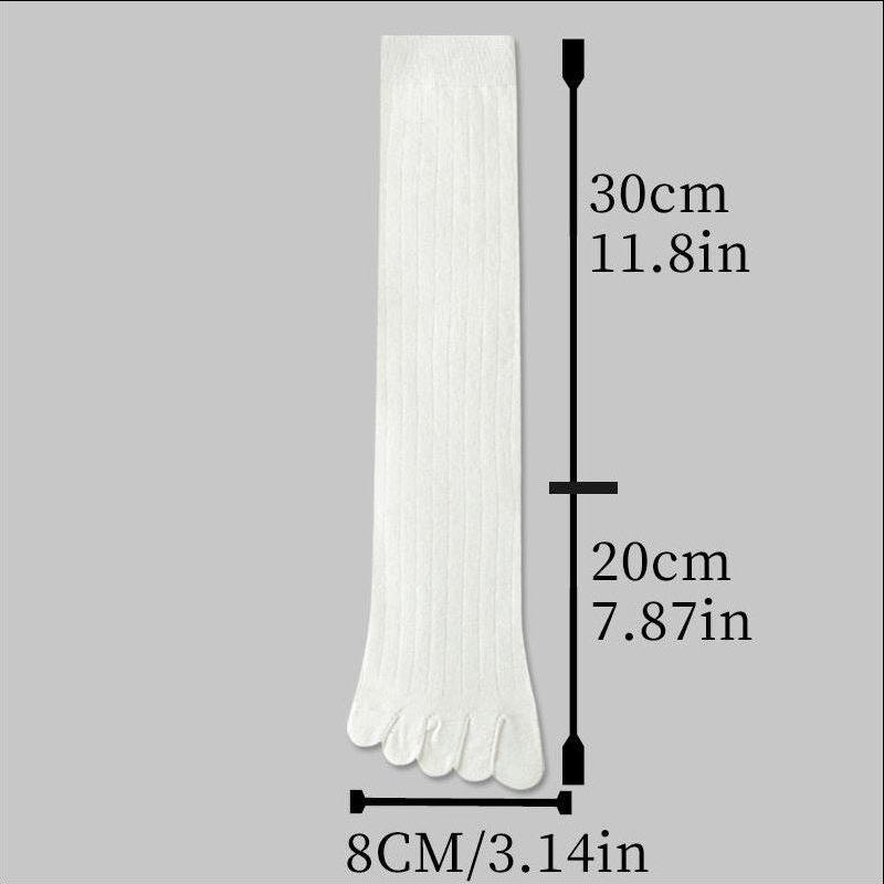 3 Pairs Toe Socks Women Men Long Calf Socks with Separate Fingers High Quality Cotton Five Finger Socks Women Stockings