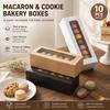 5/10 Peças Caixa de Papel Kraft para Macaron Bolo Biscoitos Embalagens para Bolos da Lua Caixas de Embalagem Casamento Aniversário Lembrancinhas Festival Pacote de Presente