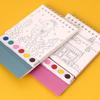 1 Set Desktop Ornament Coil Vertical Watercolor Painting Diy Watercolor Graffiti Book With Built-In Paint Coloring Picture Book