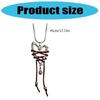 Contemporary Heart Necklace Flexible Bone Chain Structure Corrosion Resistant Alloy Materials Fashion Accessory