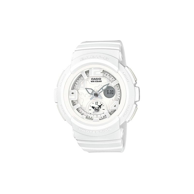 

Casio BABY-G series Beach theme Fashionable street vitality LCD display sports waterproof Quartz movement Resin strap Japanese and Korean BGA-190BC-7B белый