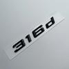 3D ABS Black Logo 318d 316d 325d 330d 320d Emblem Letters Sticker Car Trunk Badge For BMW E90 E46 E91 E92 E93 F30 Accessories
