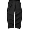 Solid Color Mid-Rise Elastic Straight Leg Casual Pants Women Bottoms Black L224W023-0018
