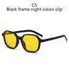 Magnetic Clip-On Sunglasses Polarized Light Filtering Night Vision Gogglee Clip-On Lens Lenses Irregular Frame Myopia Frames