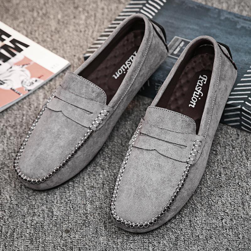Ärmel treibend Doudou Schuhe Britisch handgefertigt lässige faule Schuhe große Größe hohe Qualität
