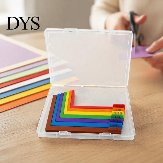 Creative DIY Project Tools 1 Set Paper Crafting Alignment Guides with Case, Color-Coded Plastic Rulers for Crafts Size Tabs, Precision Layering