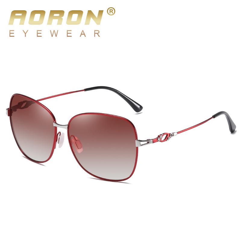 AORON женские модные поляризационные солнцезащитные очки роскошный дизайн женские уличные очки летние очки красный
