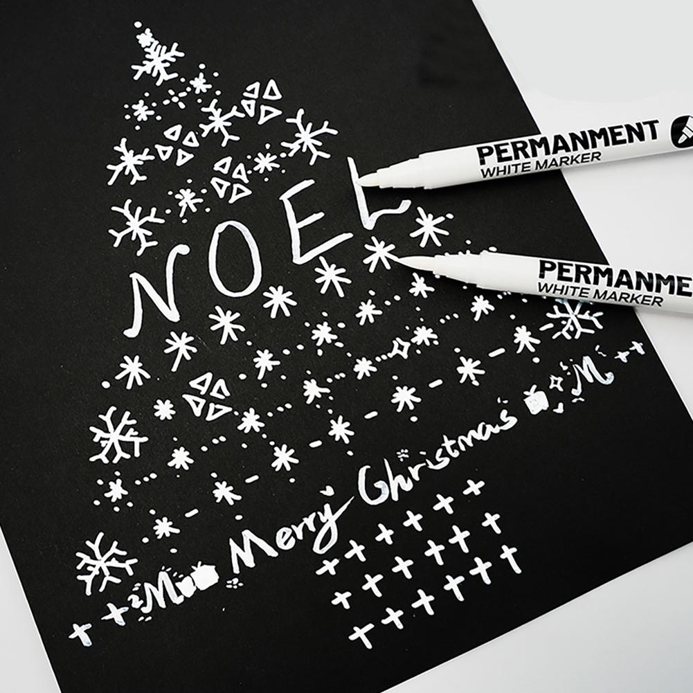 Biele Čierne Červené Fixky 1.0mm Olejové Vodotesné Farby na Vlnu Plátno Pneumatika Sklo Kameň Kov DIY Graffiti Skicovacie Markery Papiernictvo