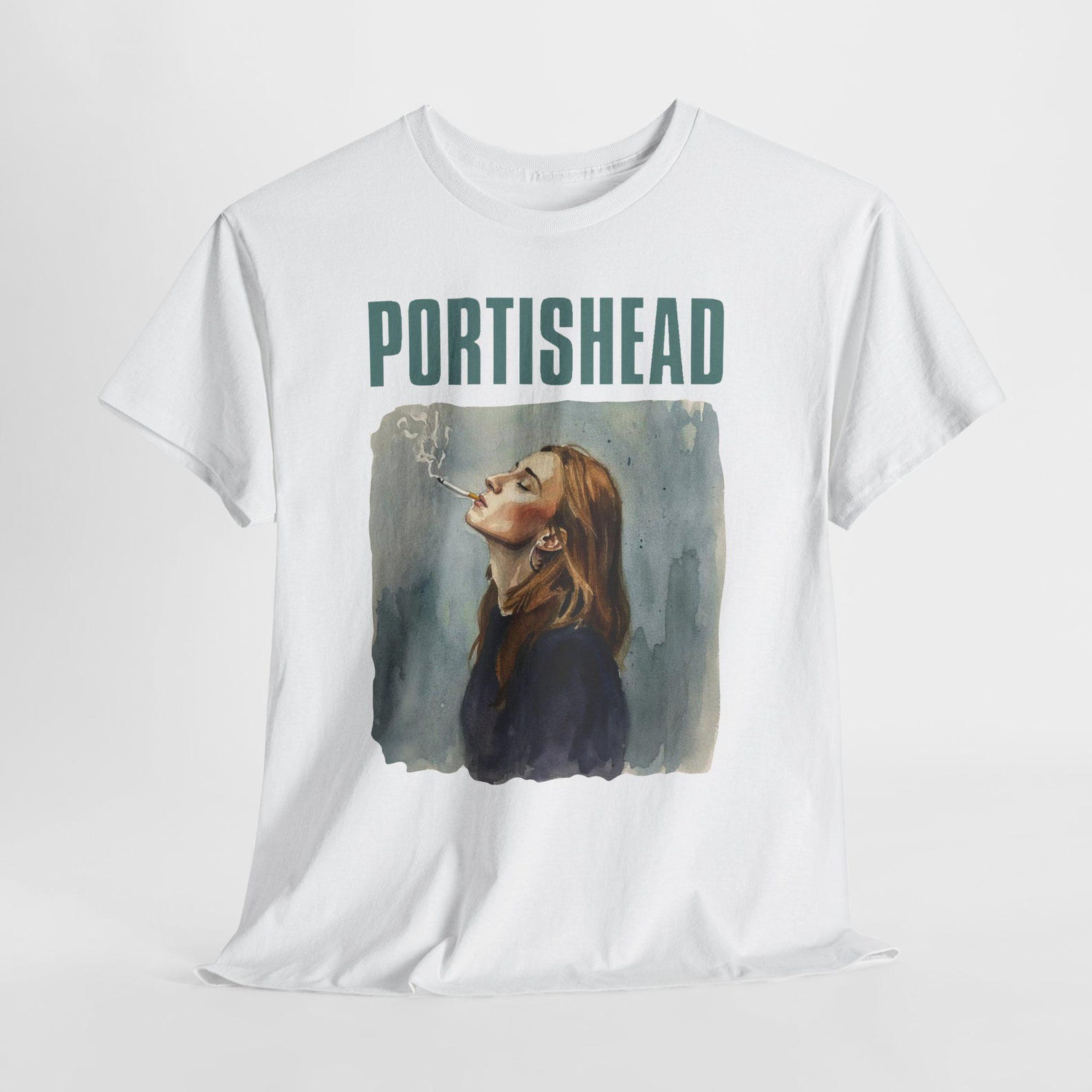 Portishead band tee art - vintage retro grunge Unisex Heavy Cotton Tee L