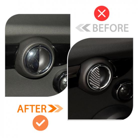 Carbon Fiber Door Handle Cover For BMW Mini Cooper R55 R56 R60 F55 2003-18 NEW