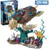 Creativo 1271pz Mondo Sottomarino Tartaruga Marina Modello Blocchi da Costruzione Mattoncini Kit MOC Assemblare Tartaruga Blocchi Giocattoli Per Bambini Regali