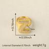 26 Letter Open-Ended Zircon Ring INS Minimalist Series Gift For Friends