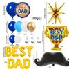 Father's Day Balloon Decoration Arch Set Happy Father's Day Balloon Best Dad Foil Balloon Father's Day Party Decoration Supplies