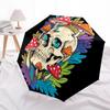 1pc Mushroom Skull Automatic Open/close Umbrella, 8-Rib sturdy structure, Portable Travel Umbrella, Parties, Everyday Use, 11157