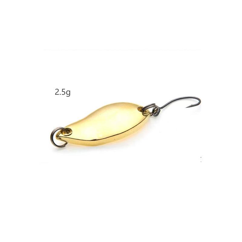1pc Metal Sequin Simulation Fishing Bait Spoon Type Sequin Single Hook Fishing Accessories