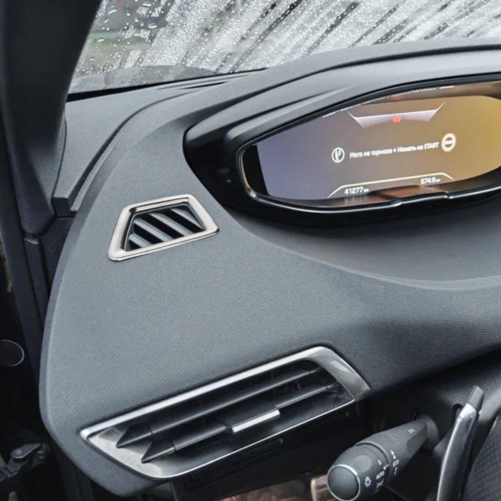 For Peugeot 3008GT 4008 2017 2018 2019 2020 LHD Front AC Vent Frame Air Conditioning Outlet Trim Sticker Cover Accessories