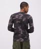 AVIREX Daily Rib Long Sleeve Crew Neck Camouflage Rib Crew Neck Long Sleeve for Daily Size Black 6153481 T-Shirt (Web Exclusive) T-Shirt Wear, Men's