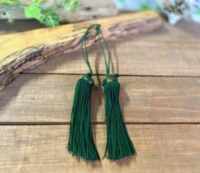 Hyakukaen Kutani Tassel Olive [Wind Chime]