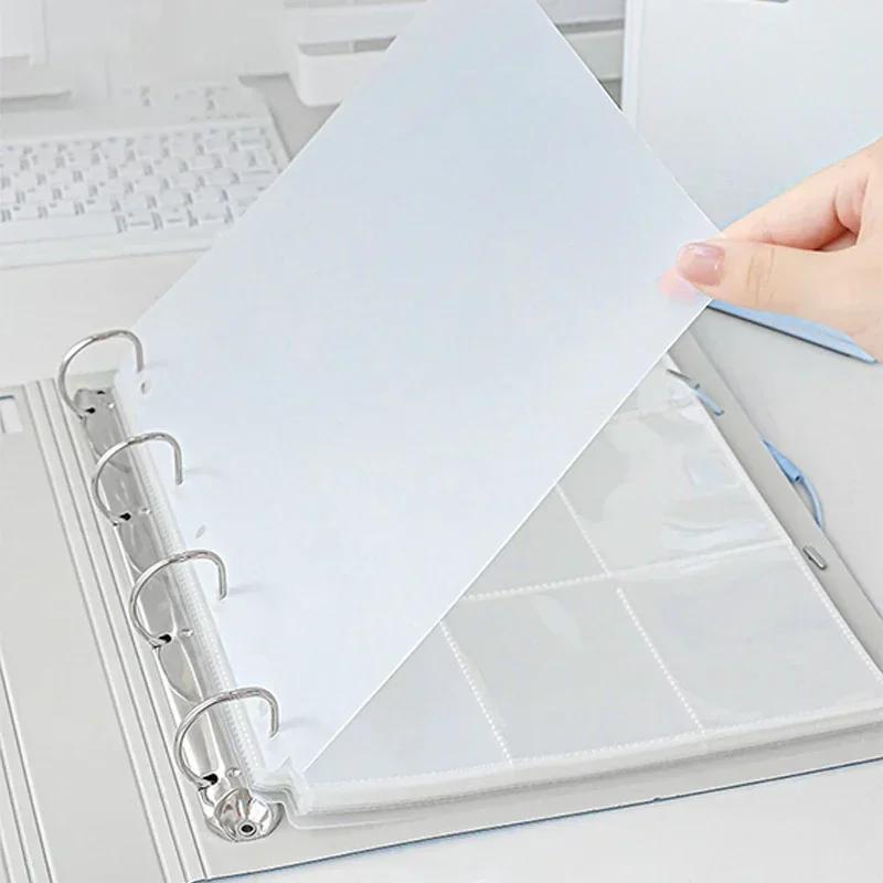 Kawaii Kpop Photo Card Binder 3 Inch Idol Photocard Album with 4/6/9 Grid Slots Capacity Pvc Storage Book for Korean Idol Cards