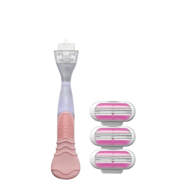 Women's Triple-Blade Underarm Razor with Replaceable Head