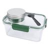 Salad Lunch Container With Dressing Compartment Reusable Portable  proof Salad Bowl for   Gym Bag