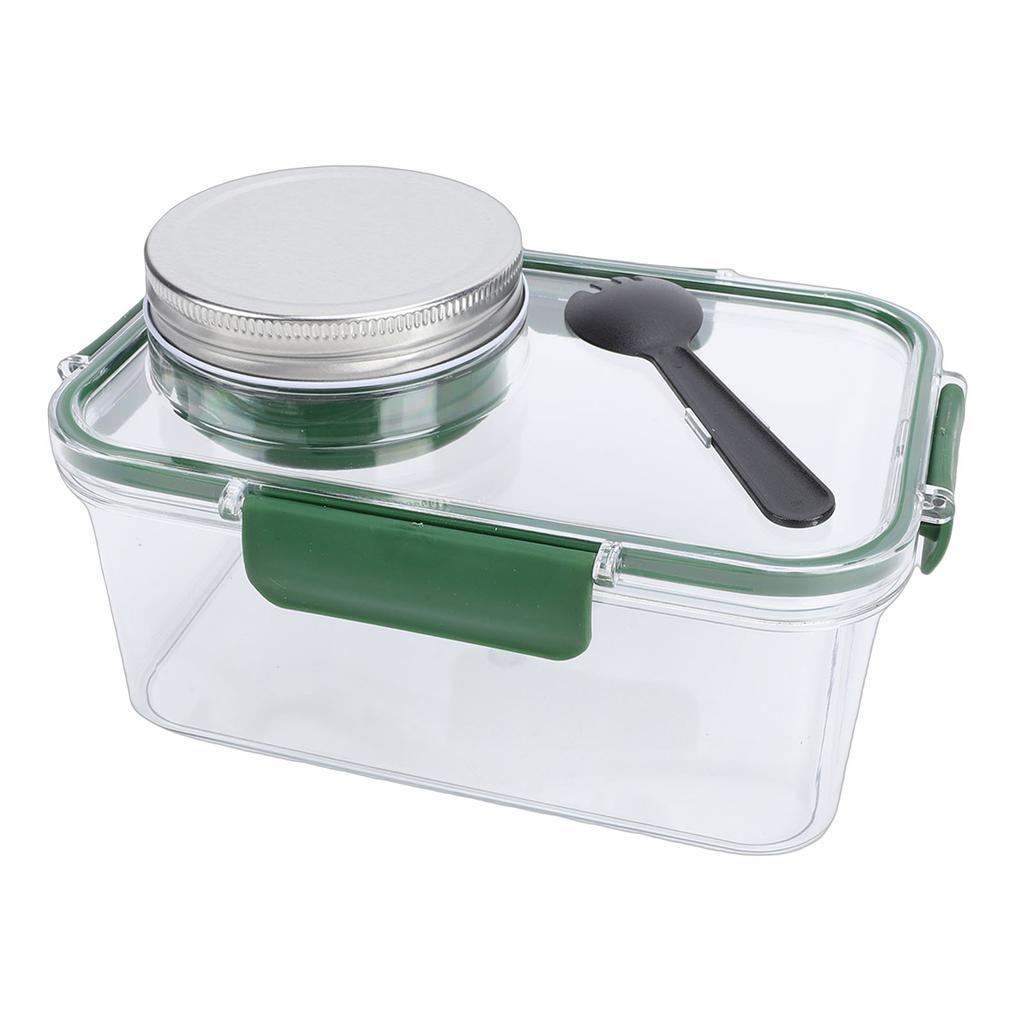 Salad Lunch Container With Dressing Compartment Reusable Portable  proof Salad Bowl for   Gym Bag