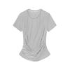 JNBY Women's Striped Cotton Round Neck T-Shirt