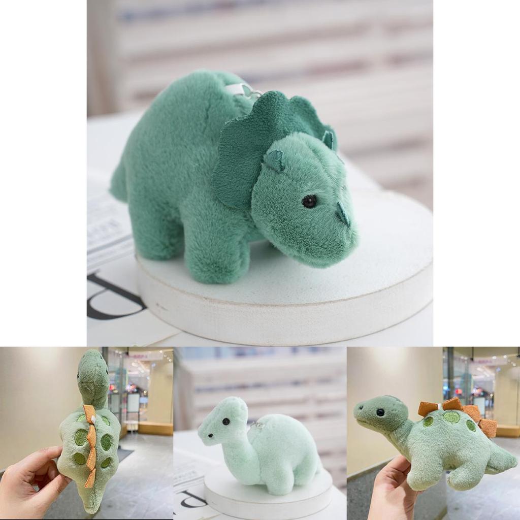 Adorable 2024 Dinosaur Plush Keychain Cute Pp Cotton Bag Car Chain Decoration