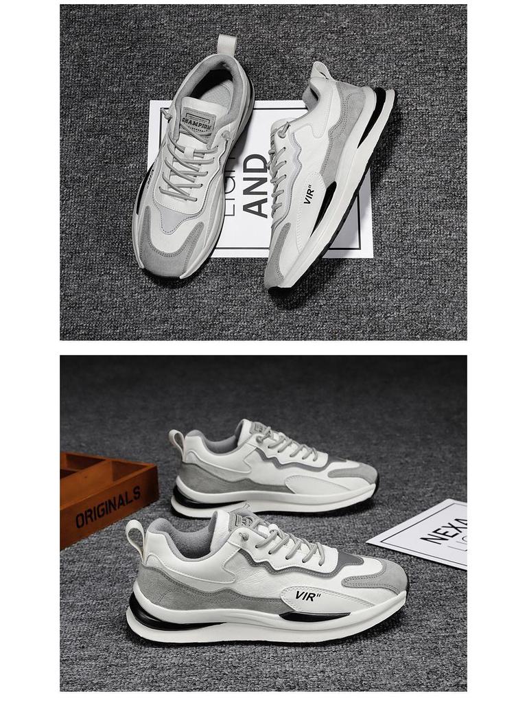 Men's Winter Velvet-Lined Casual Running Shoes, Forrest Gump Style, Trendy Dad Shoes