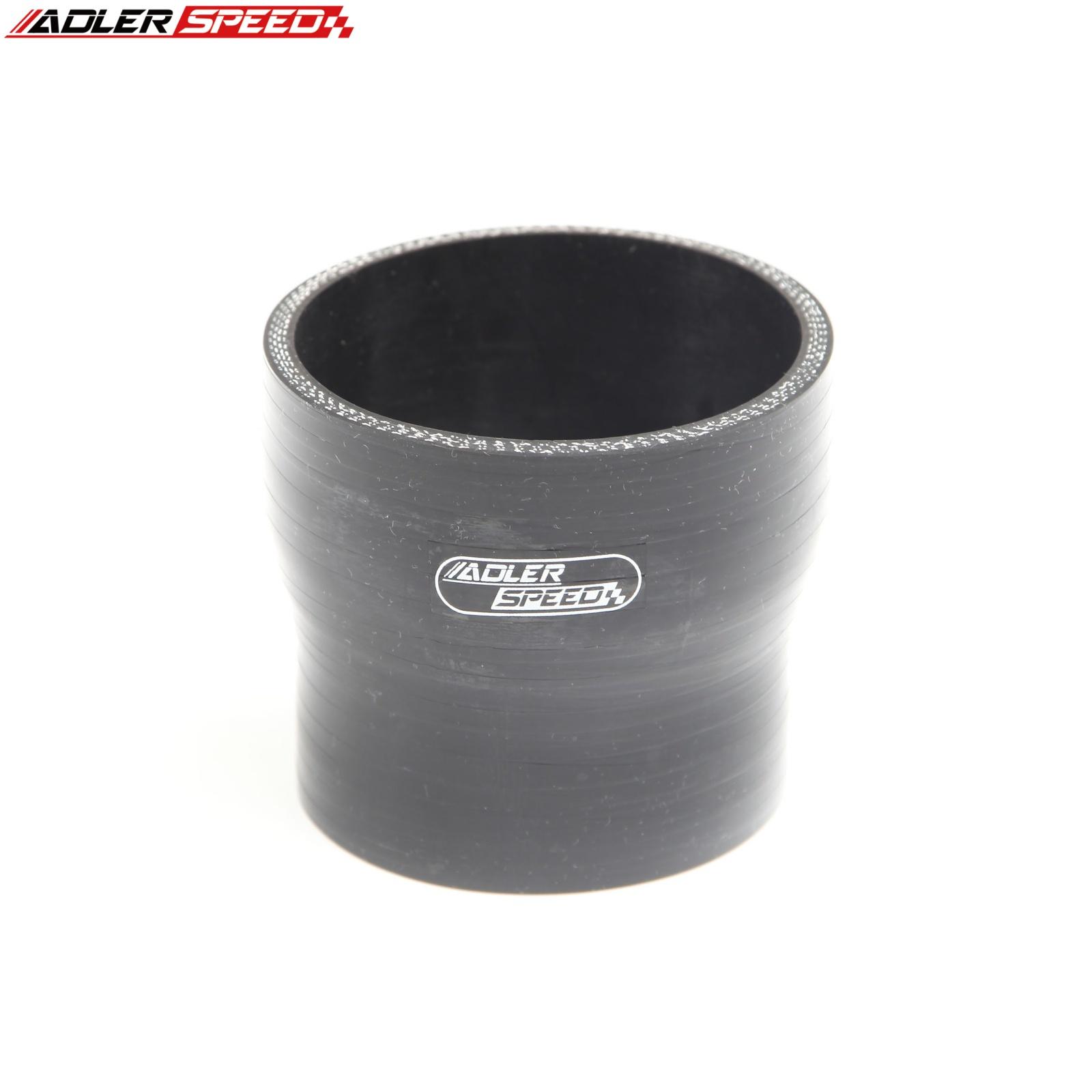 2.25 To 1.75 (57-45mm) ID Reducer Silicone Hose Straight Coupler Pipe Black 4Ply