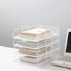 Desktop Organizer A4 File Storage Tray Papers Rack Stackable File Rack Simple   Certificates