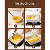 1ks, litinová pánev na vejce Tamagoyaki - obdélníková pánev na japonskou omeletu - malá pánev pro dokonalé tamago - kuchyňské náčiní a gadget pro domácnost