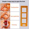 Drywall Electrical Plug Stencil Tool Sockets Slotting Template Electrical Plug Stencil Tool Sockets Box Mounting Bracket