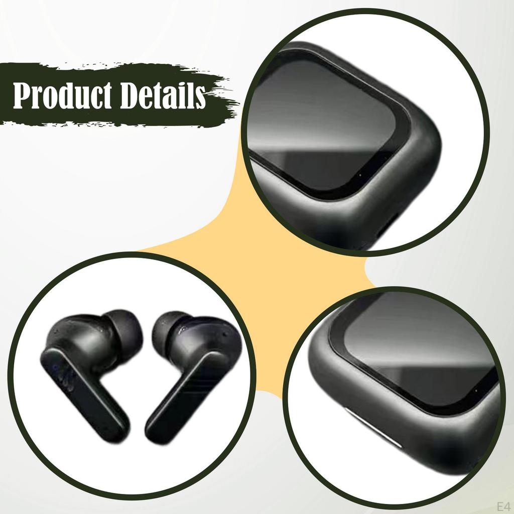 in Ear Earphones 18H Strong Endurance Convenient Call Noise Cancelling Buds with Touch Screen