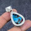 Natural Cotton Candy Gemstone 925 Sterling Silver Jewelry Pendant 2.01" ET-4784