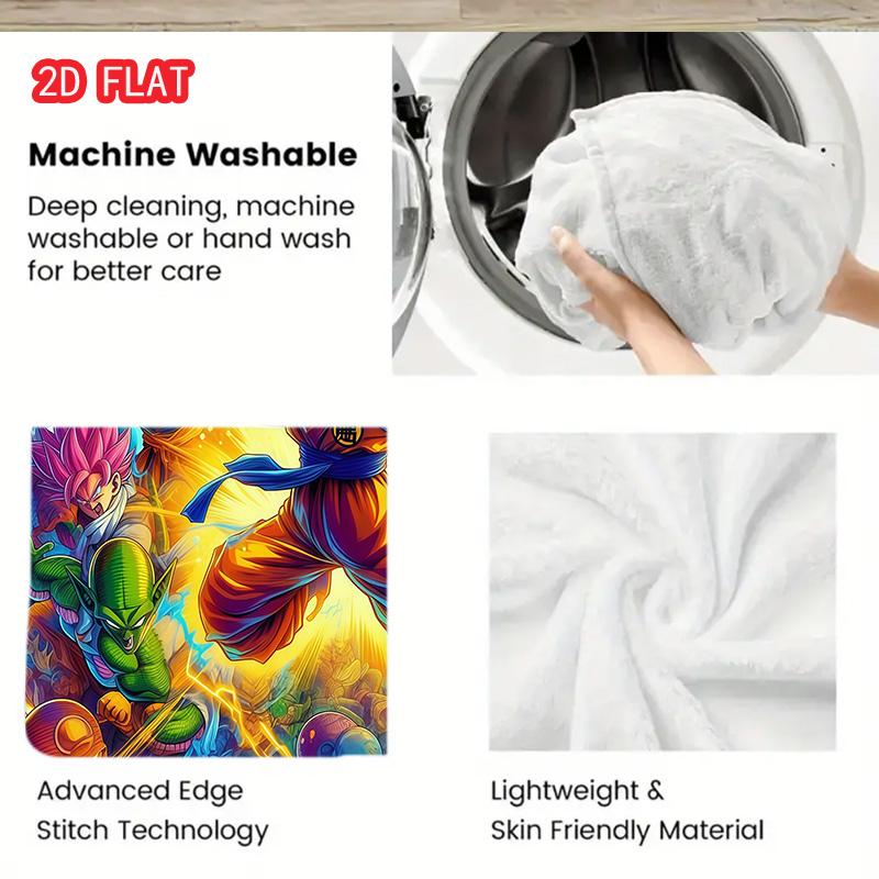 Dragon Ball Leisure Blanket Soft Warm Flannel Blanket for Reading Lounge Sofa Relaxing Time THW