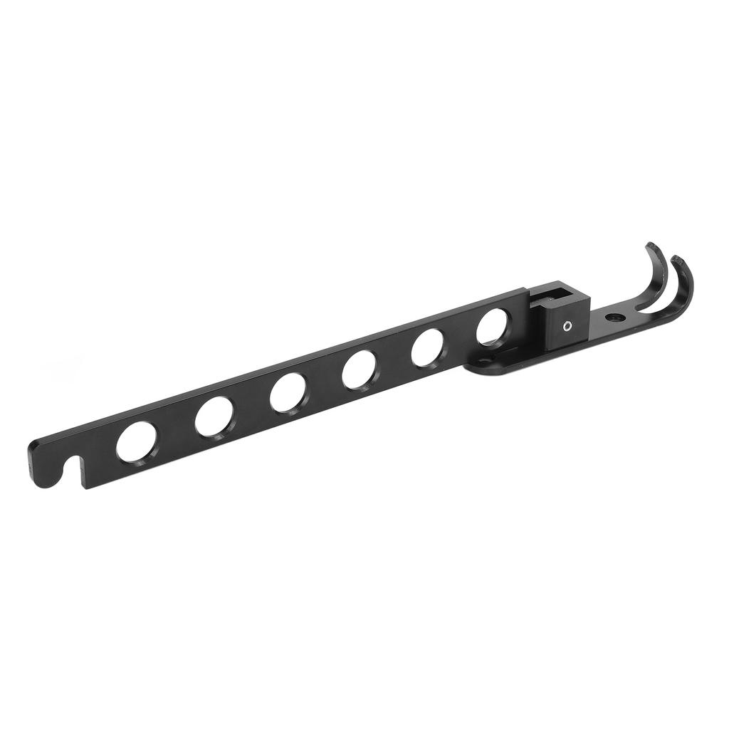 Folding Clothes Hanger Space Saving 90 Degrees  Collapsible Laundry Drying Rack with 6 Holes Black