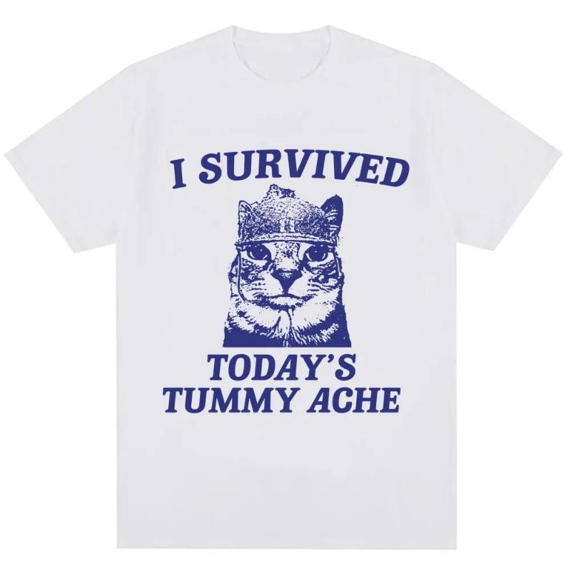 T-shirt in Cotone Gatto Divertente Certified Freak Unisex Uomo Donna Opium Merch Moda Taglia Grande Top Manica Corta Stampa Lettere T-shirt S-4xl