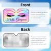 Hello Gorgeous Glam Art Sun Visor Car Front Windshield Shade UV Block Heat Shield Foldable Universal Fit CoverWindshield Sunshades 1