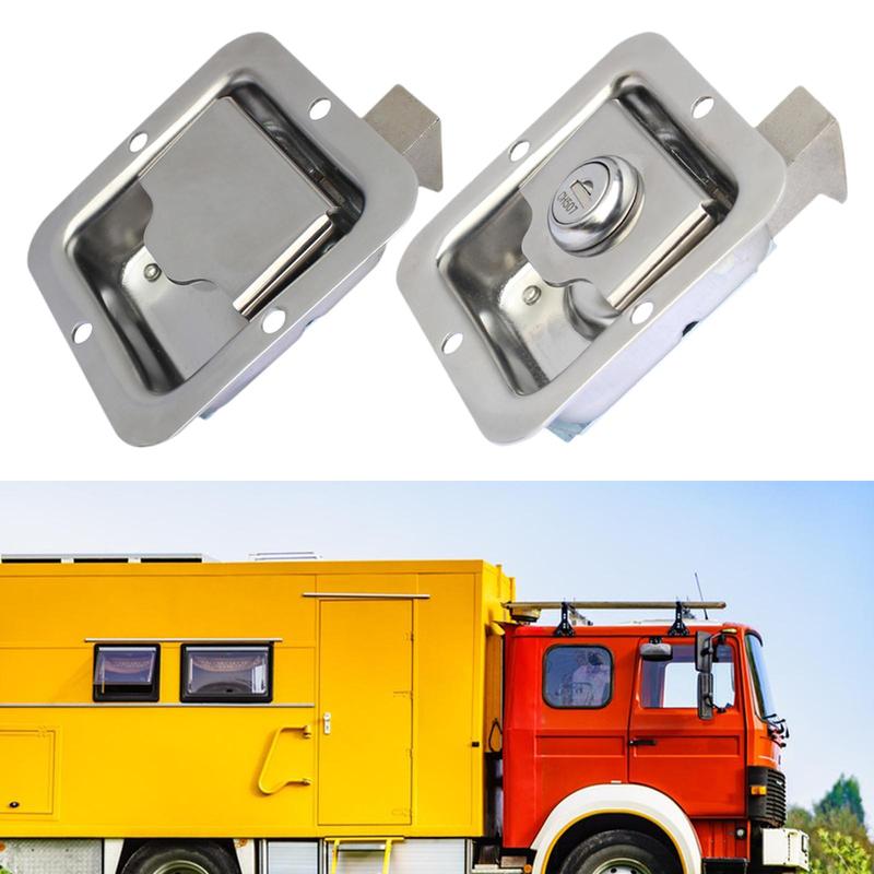 RV Door Lock Premium Stainless Steel Easily Tall Tool Box Lock for Travel Trailers Doors Drawers Motorhome Cargo Hauler
