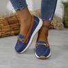 Fashion 2024 Hot Sale Women's Shoes Loafers Women's Flats Fashion Metal Decoration Casual Flat Shoes New Round Toe Flat Low Heelszapatos