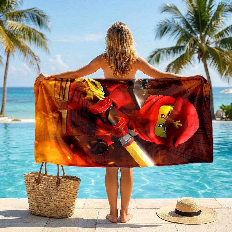 Ninja Fashion Beach Towel: Ideal for Summer Adventures Soft, absorbent and quick drying suitable for swimming and bathing