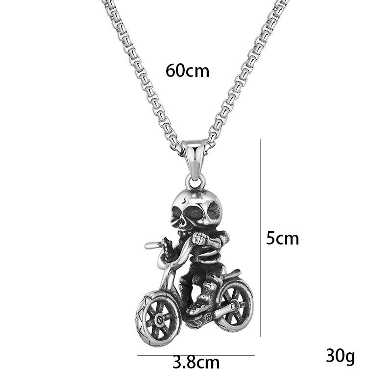 Necklace Hip Hop Death Knight Revenant Battle Skull Motorcycle Self-pendant