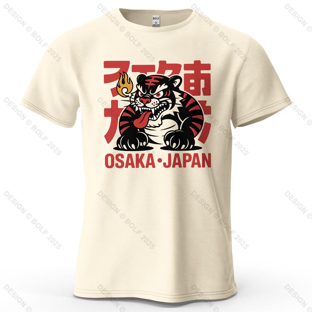 

Fierce Tiger Vigorous Printed Men s T-Shirt 100% Cotton Oversized Powerful Graphic Tees for Women Tops Tees Streetwear 4XL