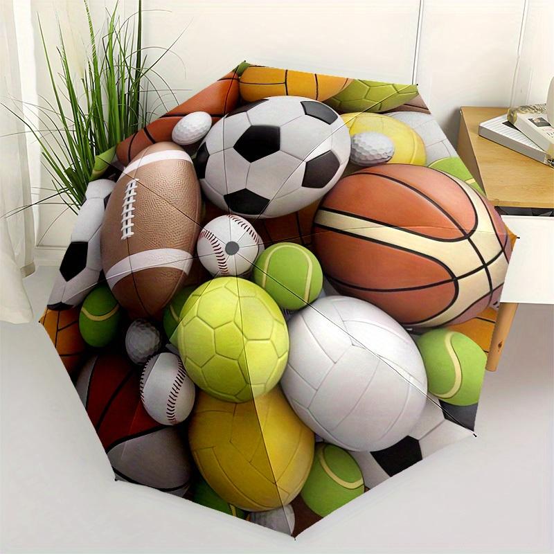 1pc Sports Balls Themed High-quality Umbrella,Automatic Opening and Closing Umbrella,Multi-functional Umbrella G0811232